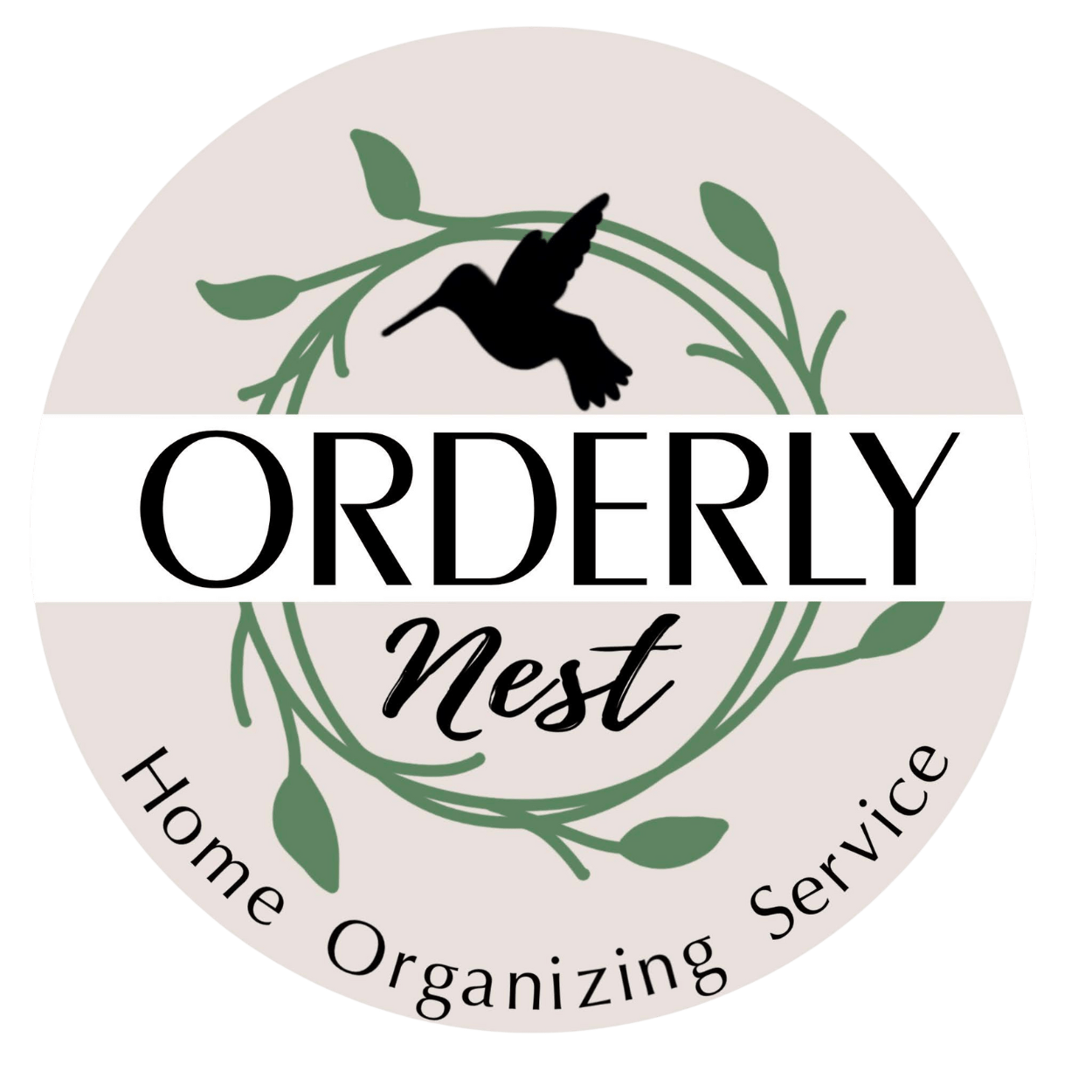 Logo for Orderly Nest Home Organizing in Salt Lake